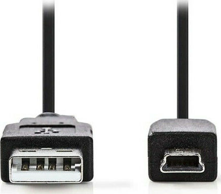 Nedis 2m USB 2.0 Cable A-Male to mini A-Male (CCGT60300BK20)