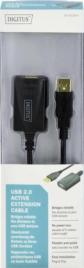 Digitus 5m USB 2.0 Cable A-Male to A-Female (DA-70130-4)