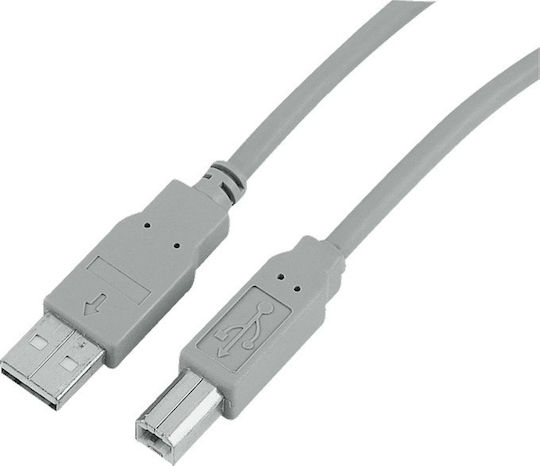 HAMA USB 2.0 Кабел USB-A мъжки - USB-B мъжки Сив 1.5м 00034694