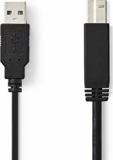 Nedis 3m USB 2.0 Cable A-Male to B-Male (CCGP60100BK30)