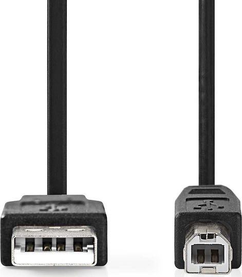 Nedis 3m USB 2.0 Cable A-Male to B-Male (CCGP60100BK30)