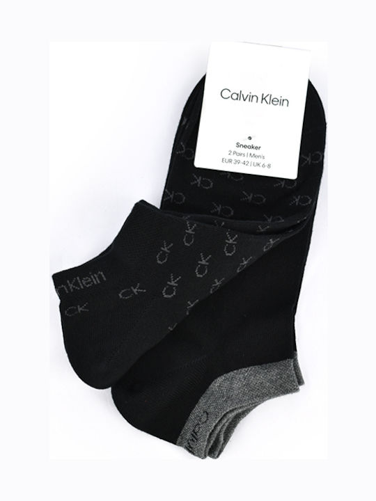 Calvin Klein Ανδρικές Κάλτσες με Σχέδια Black 2Pack