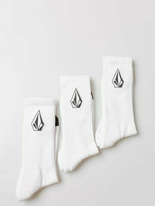 Volcom Stone Κάλτσες Λευκές 3Pack