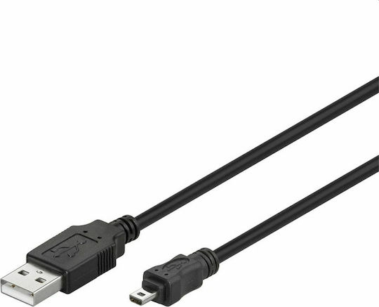 Tele USB 2.0 Kabel USB-A-Stecker - Mini-USB-B-Stecker Schwarz 2m