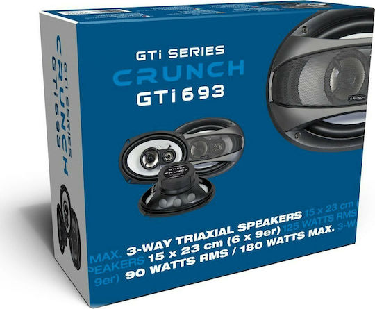 Crunch GTi693 Σετ Ηχεία Αυτοκινήτου 6x9" με 125W RMS (3 Δρόμων)