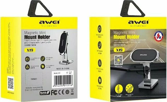 Awei X19 Silver Auto Handyhalterung mit Magnet Silber