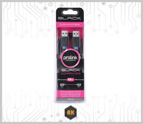 Prolink USB 3.0 Kabel USB-A-Stecker - USB-A-Stecker Schwarz 1.5m PB459-0150