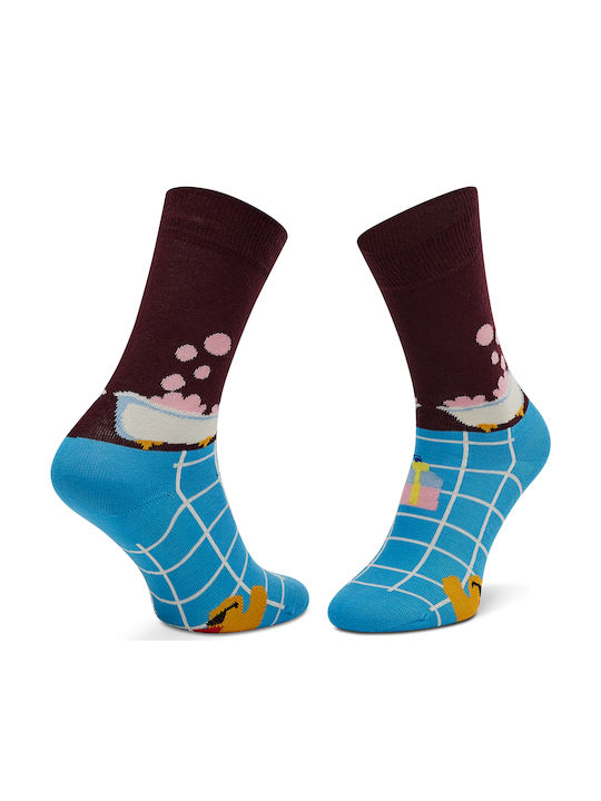 Happy Socks Me Time Κάλτσες με Σχέδια Μωβ Happy Socks Me Time Κάλτσες με Σχέδια Μωβ