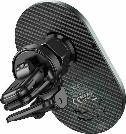 Hoco Βάση Κινητού Αυτοκινήτου CA91 Magnetic Magsafe iPhone 12 με Μαγνήτη και Ασύρματη Φόρτιση
