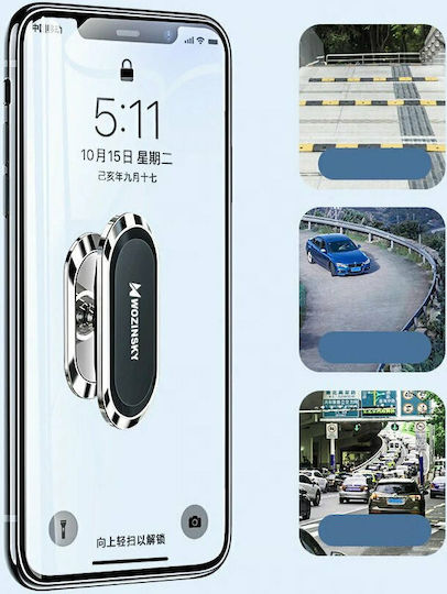 Wozinsky WMH-06 Car Mobile Mount with Magnet Silver