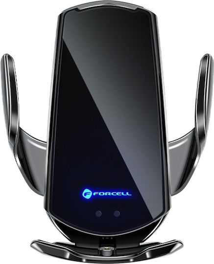 Forcell Βάση Κινητού Αυτοκινήτου HS1 Μαύρο με Ρυθμιζόμενα Άγκιστρα