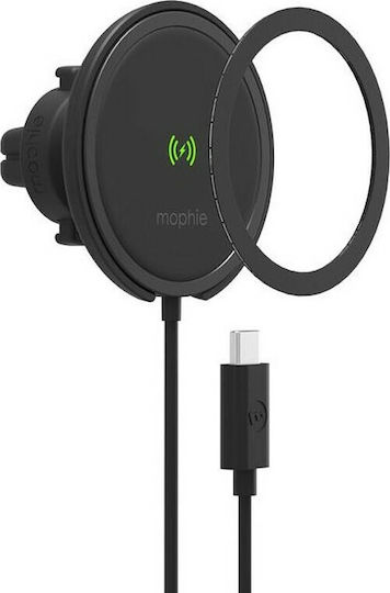 Mophie Snap+ Suport Auto Pentru Telefon Mobil Cu Magnet MagSafe Negru