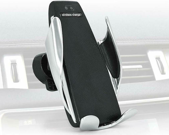 Rock Βάση Κινητού Αυτοκινήτου S5 Wireless Charging Mount με Ρυθμιζόμενα Άγκιστρα και Ασύρματη Φόρτιση