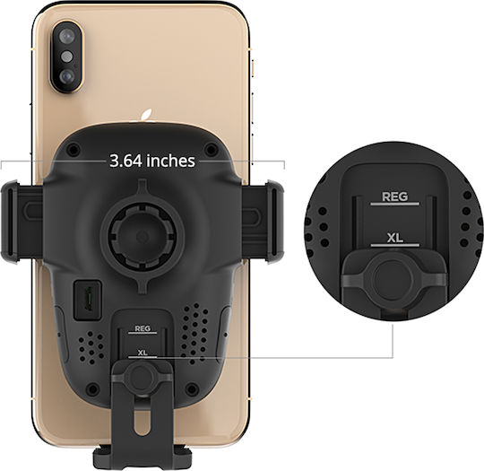 iOttie Auto Sense Wireless Qi Auto Handyhalterung mit verstellbaren Haken und Kabelloses Laden Schwarz