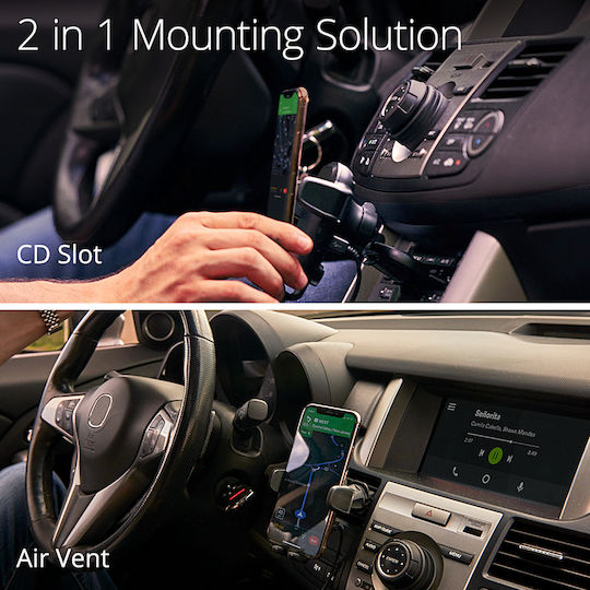 iOttie Auto Sense Wireless Qi Auto Handyhalterung mit verstellbaren Haken und Kabelloses Laden Schwarz