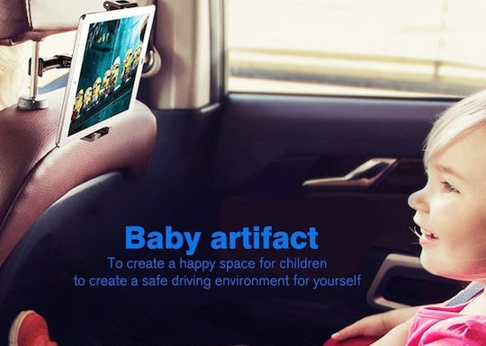 Remax Βάση Κινητού και Tablet Αυτοκινήτου Car HeadRest Mount με Ρυθμιζόμενα Άγκιστρα