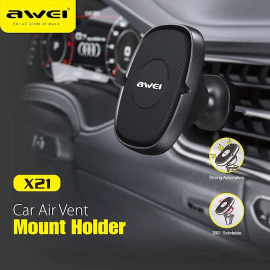 Awei X21 Black Auto Handyhalterung mit Magnet Schwarz