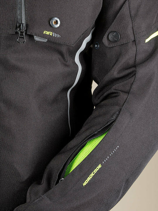Nordcode Pantera Men's Motorcycle Jacket 4 Seasons Waterproof Black