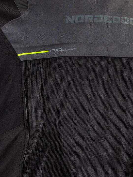 Nordcode Adventure Evo Ανδρικό Μπουφάν Μηχανής Cordura 4 Εποχών Αδιάβροχο Grey/Fluo