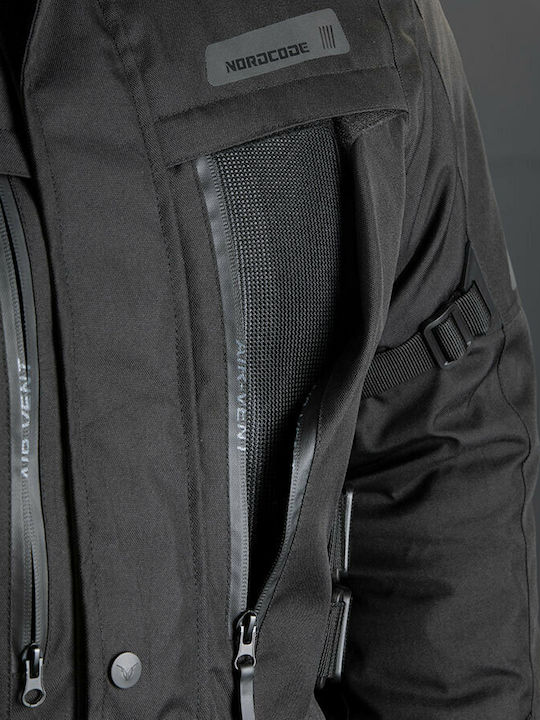 Nordcode Rhyno Men's Motorcycle Jacket Cordura 4 Seasons Waterproof Black