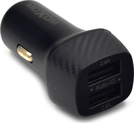 Moxom MX-VC07 Car Charger 2.4A with one Port: 1xUSB Black Color