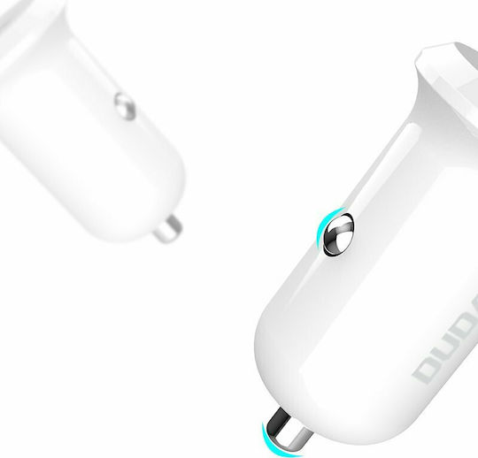 Dudao R4 Încărcător Auto 15W 4A Încărcare Rapidă cu un Port: 1xUSB Alb Culoare