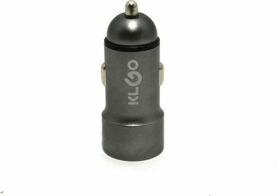 KLGO TC-03 Car Charger 3.4A with Ports 2xUSB-A Black Color