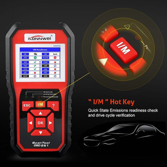 Konnwei Car Diagnostics Digital Tool OBD 2 Compatible Android