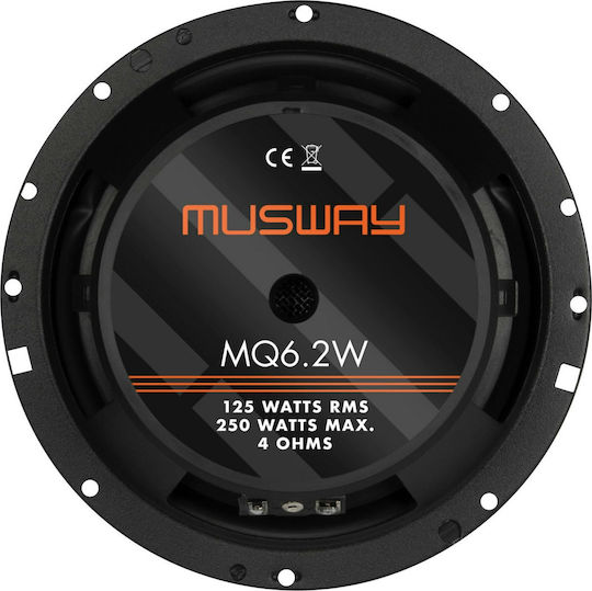 Musway Set Auto-Lautsprecher MQ6.2W 6.5" mit 125W RMS (Mittelklasse)