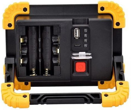Carpower Battery Jobsite Light LED IP65 with Brightness up to 1800lm Work/Rechargeable