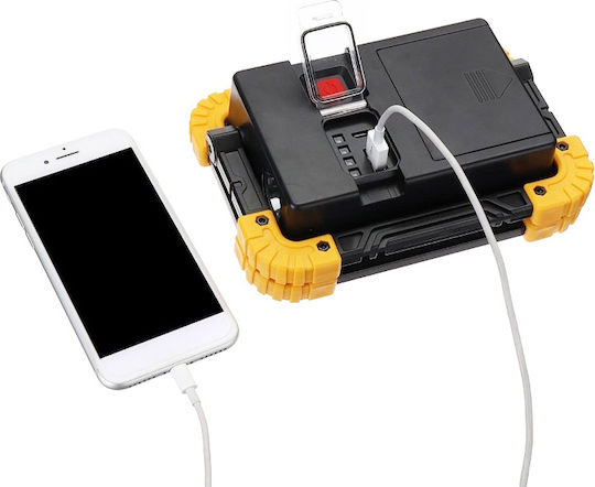 Carpower Battery Jobsite Light LED IP65 with Brightness up to 1800lm Work/Rechargeable