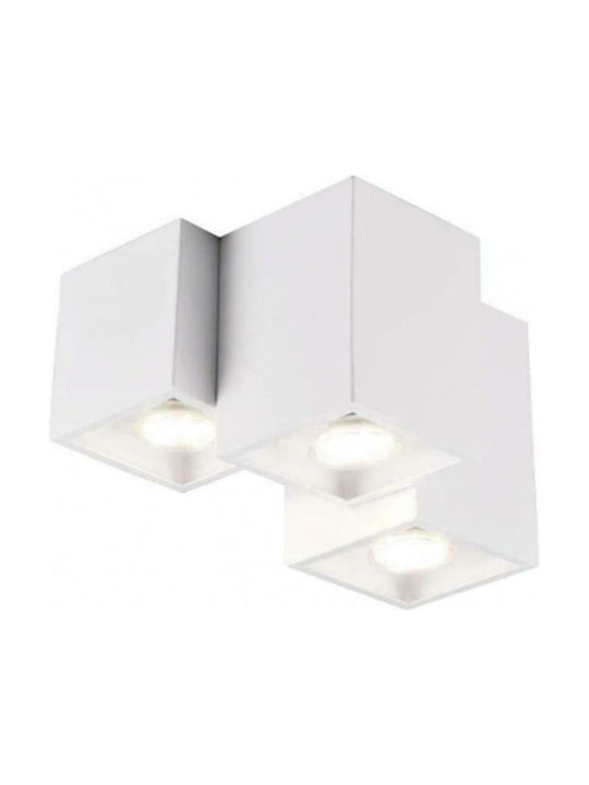 Trio Lighting Fernando Spot cu 6 Lumini și cu Soclu GU10 în Culoare Alb