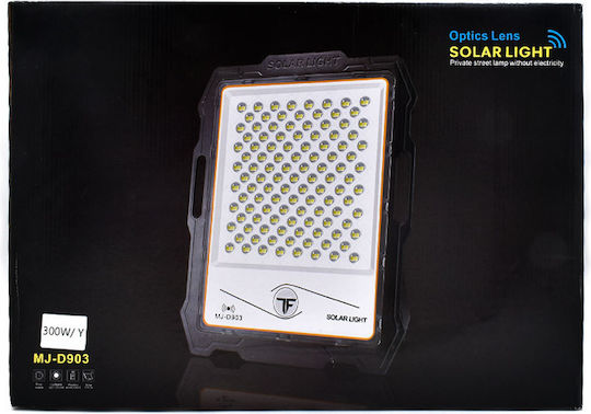 Factory Αδιάβροχος Слънчев LED Προβολέας 300W Студено бяло 6000К με Τηλεχειριστήριο IP67