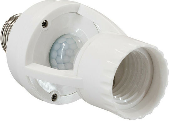 GloboStar Socket Extension for Socket E27 in White color Set 1pcs 75704