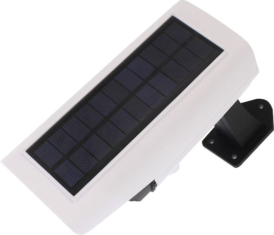 Pals Solar Dummy Surveillance Bullet Camera with LED Lighting White