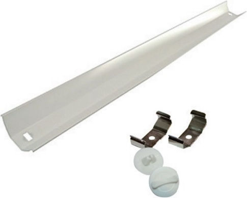 Aca Replacement Reflector for Lighting Fixtures Aluminum Reflector 90cm for Single T8 Fixture White FLER90