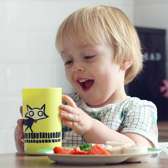 Tommee Tippee Παιδικό Ποτηράκι "No Knock" από Πλαστικό Κίτρινο 290ml για 18m+