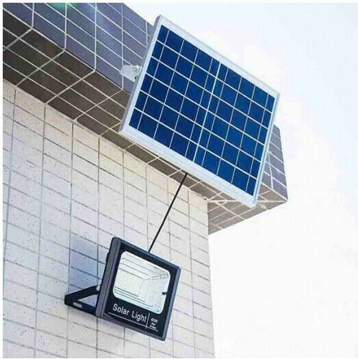 Solar LED Floodlight 40W Cold White 6500K with Remote Control