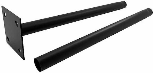 V-TAC Montagebasis für Leuchten Solar Garten LED Pfahl Schwarz 11258