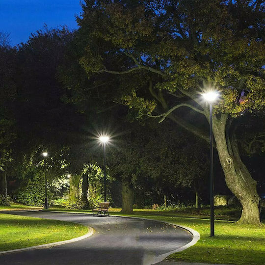 V-TAC Montagebasis für Leuchten Solar Garten LED Pfahl Schwarz 11258