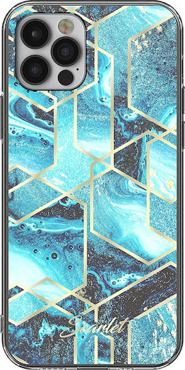 Ghostek Stylish Scarlet Back Cover Σιλικόνης Blue Waves (iPhone 12 / 12 Pro)
