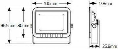 Geyer Waterproof LED Floodlight 10W Warm White 3000K IP65