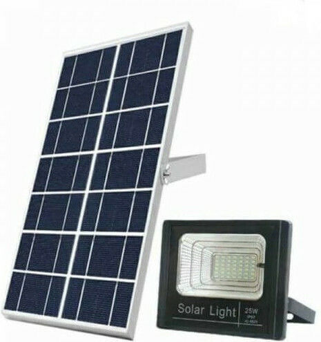 Fineblue Στεγανός Ηλιακός Προβολέας LED 25W Ψυχρό Λευκό 6500K με Τηλεχειριστήριο IP67