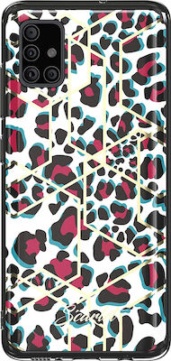 Ghostek Stylish Scarlet Silicone Back Cover Pink Leopard (Galaxy A51)