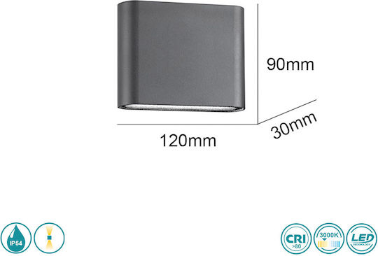 SoleLuce Стенен Външен Плафон LED IP54
