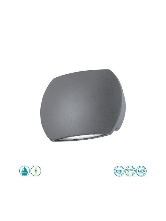 SoleLuce Επιτοίχια Εξωτερική Πλαφονιέρα LED IP54