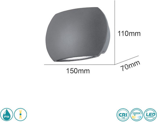 SoleLuce Стенен Външен Плафон LED IP54