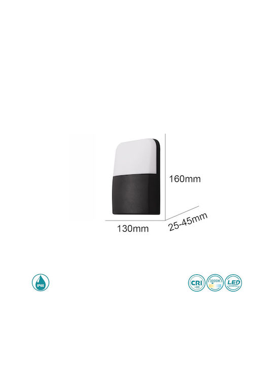 SoleLuce Wall-Mounted Outdoor Ceiling Lamp LED IP65