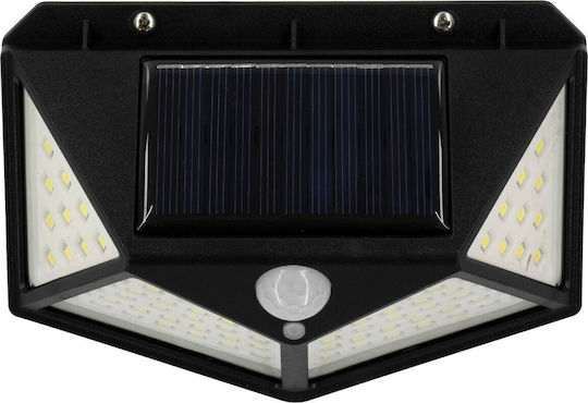 GloboStar Wall Mounted Solar Light 10W 1000lm Cold White 6000K with Motion Sensor and Photocell IP65