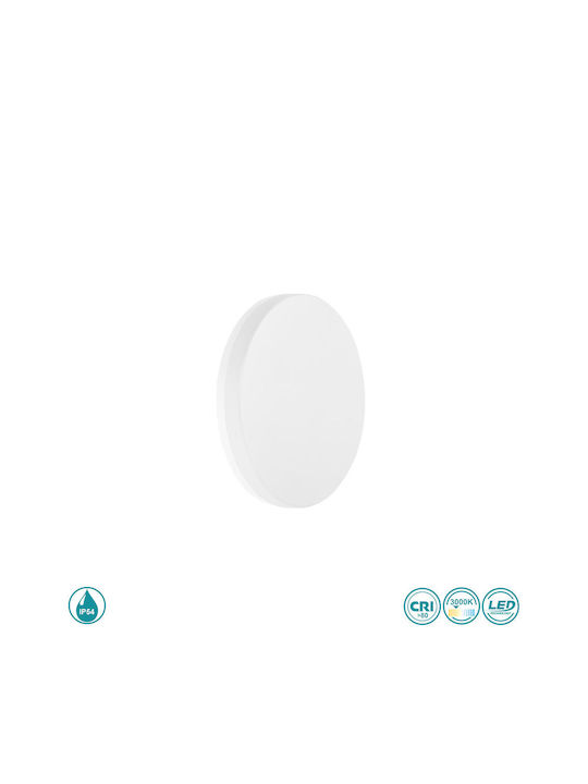 SoleLuce Επιτοίχια Εξωτερική Πλαφονιέρα LED IP54